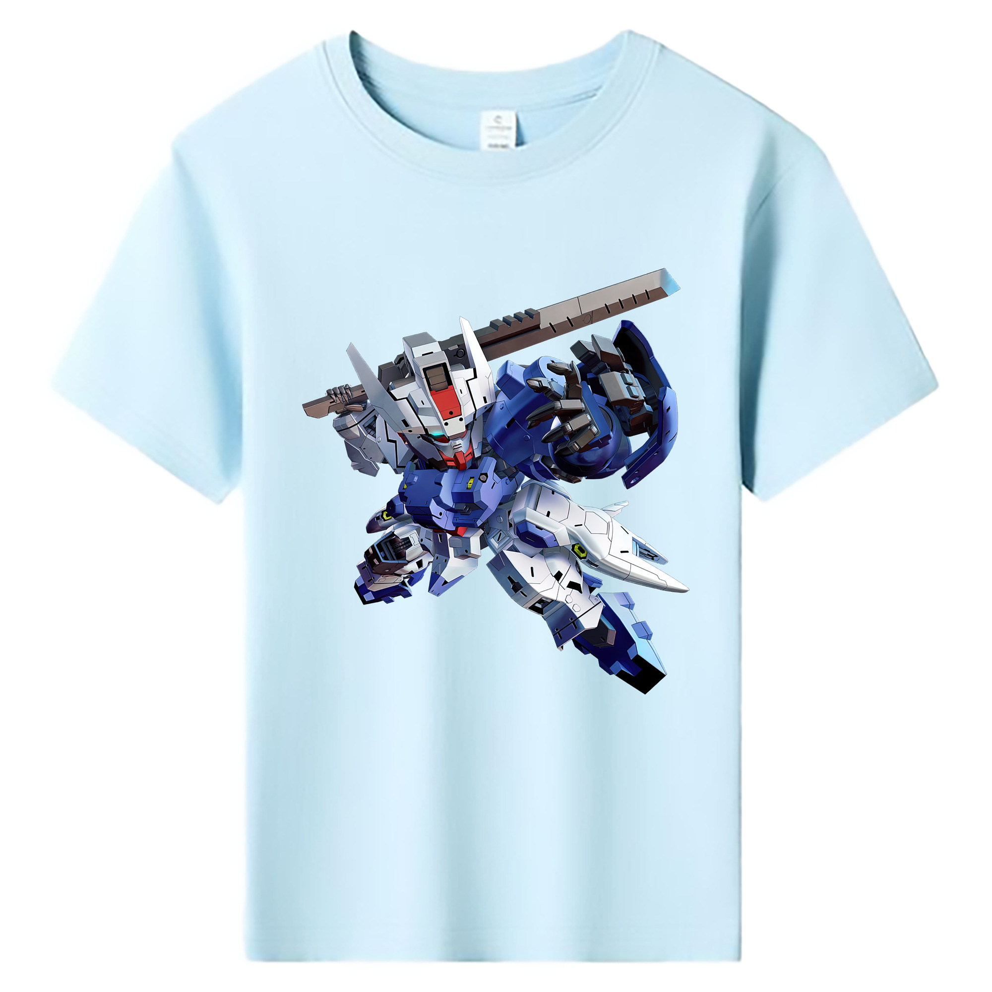 （画像用） 機動戦士ガンダム Mobile Suit Gundam 綿100％キッズTシャツ（フロントプリント）
